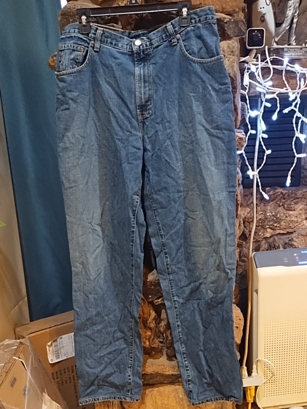 Armani Exchange Men's Relaxed Jeans - Blue Denim